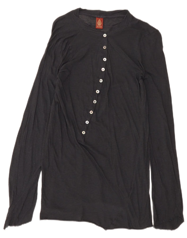 Dondup Top Mujer Manga Larga UK 10 Small Azul Marino