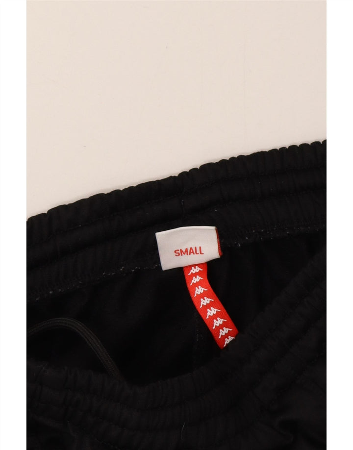 Kappa Hombre Pantalones De Chándal Gráfico Small Poliéster Negro