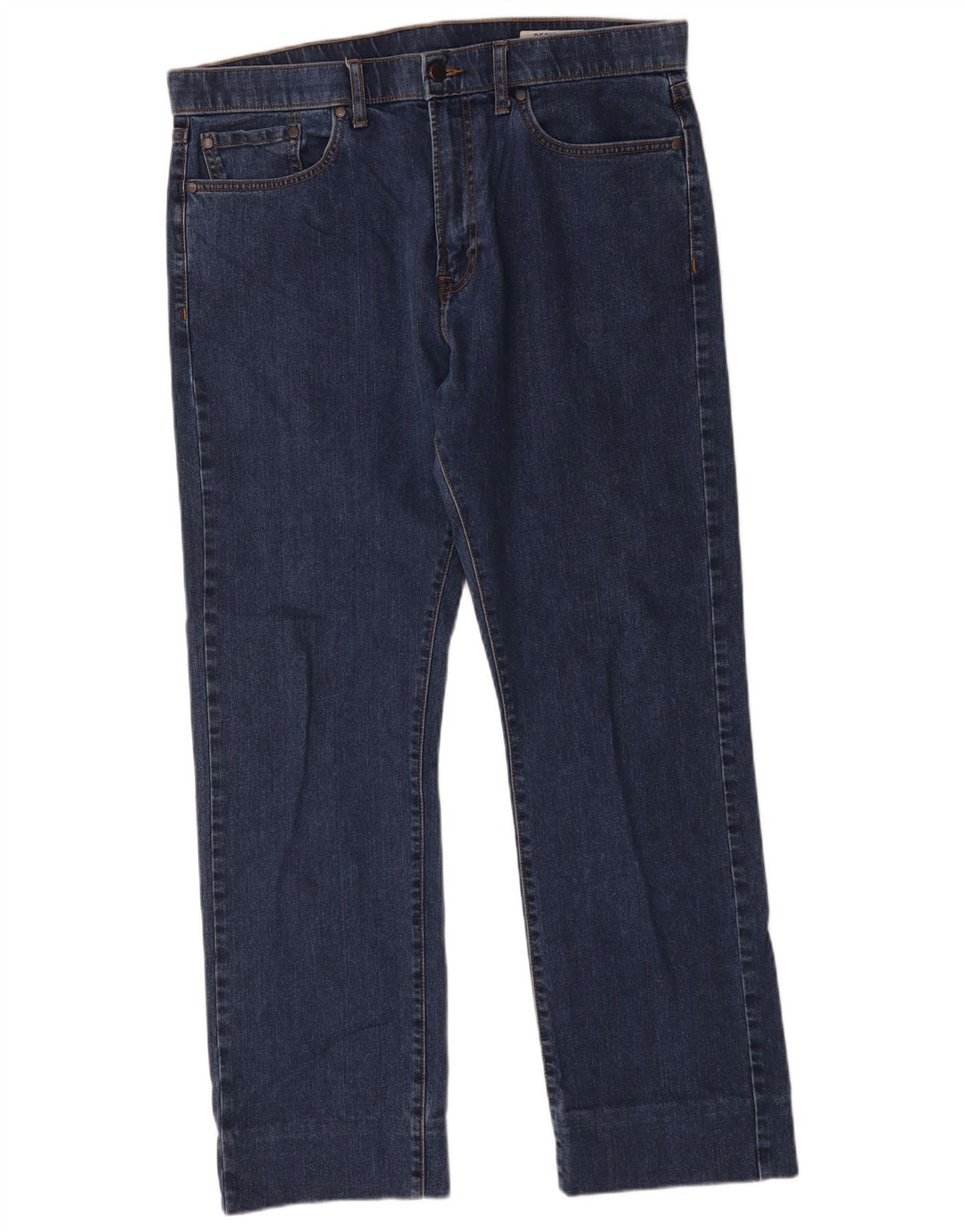 Vaqueros rectos regulares para mujer Marks & Spencer W36 L29 Algodón azul