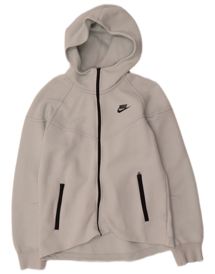 Nike - Sudadera con capucha y cremallera para mujer, talla 40, color gris medio