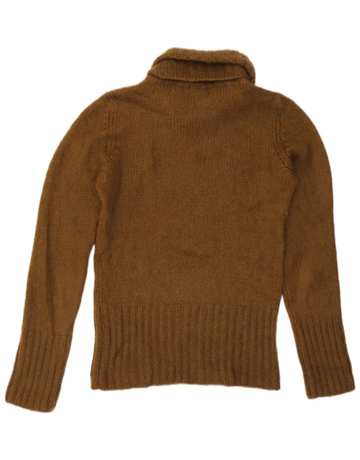 Massimo Dutti Suéter tipo jersey con cuello vuelto para mujer Reino Unido 42 Acrílico caqui mediano