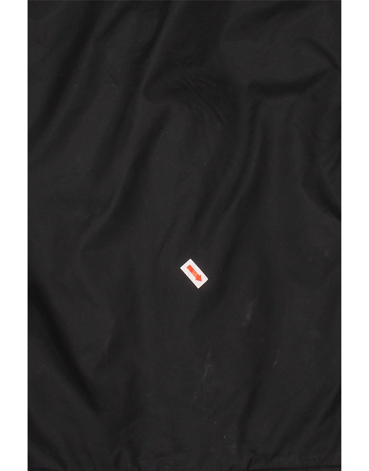 ADIDAS Boys Hooded Rain Jacket 7-8 Years Black Nylon Vintage Adidas and Second-Hand Adidas from Messina Hembry 
