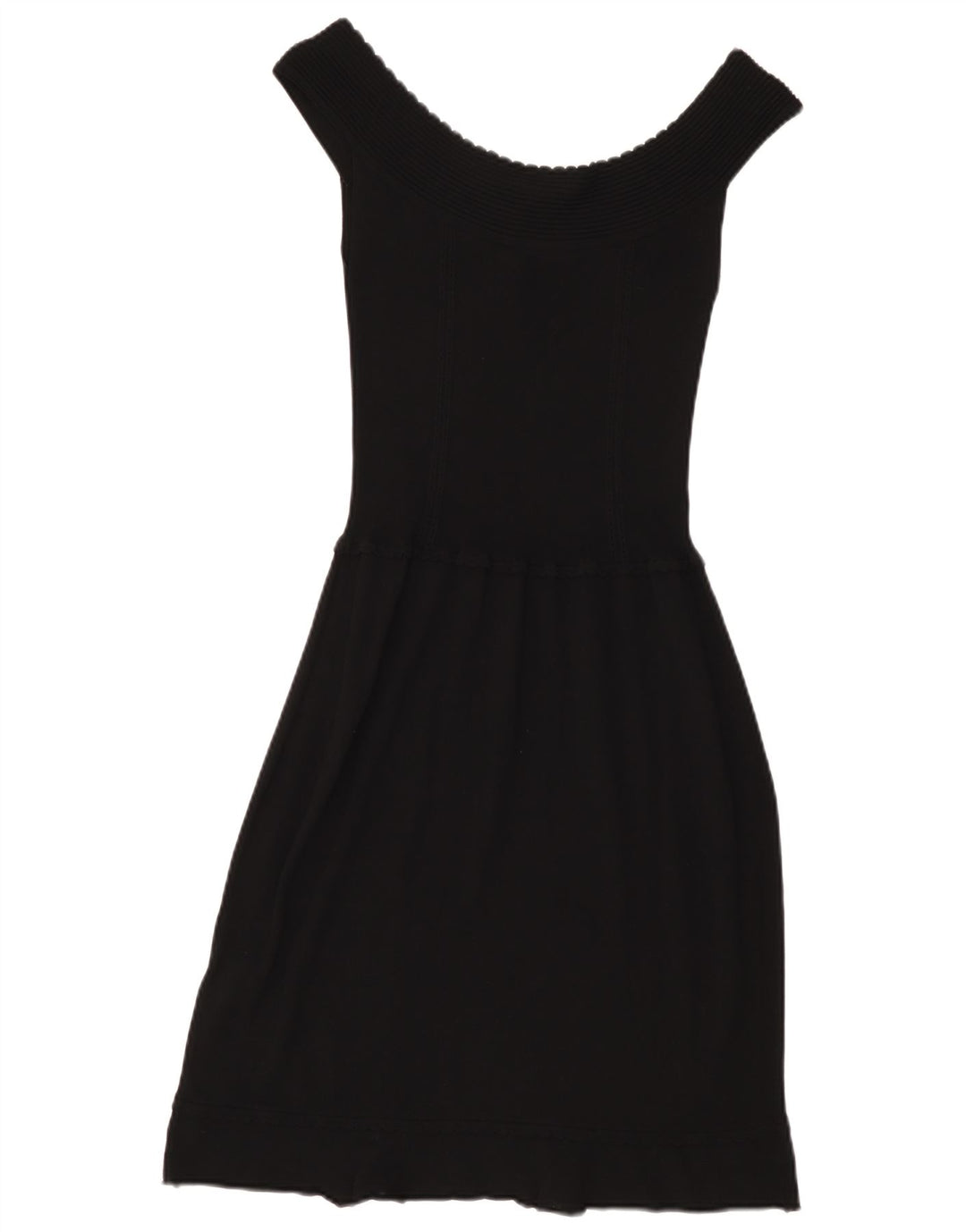 Vestido Liu Jo Mujer Con Hombros Descubiertos IT 44 Viscosa Negra Mediana