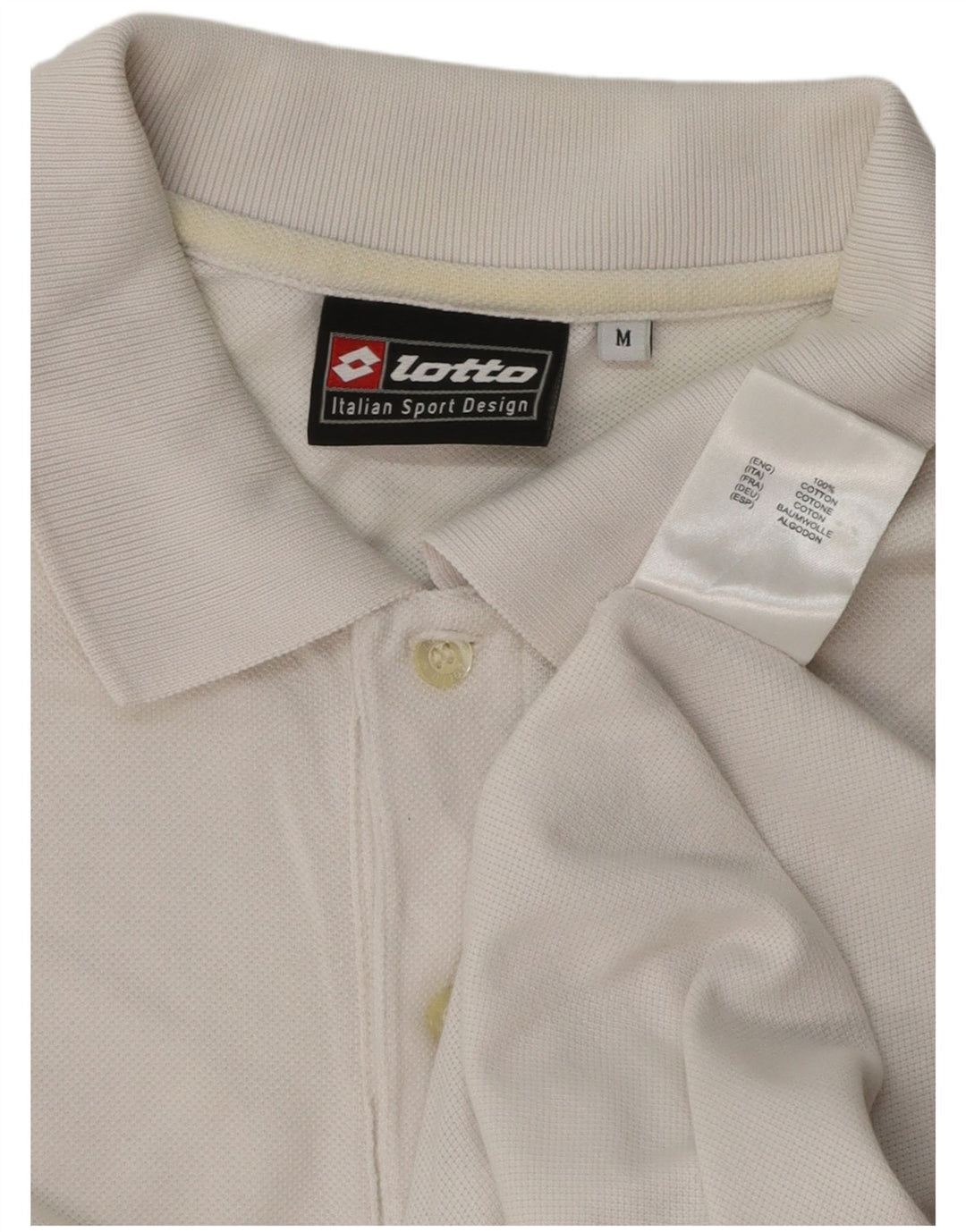 Lotto Polo Hombre Algodón Blanco Mediano