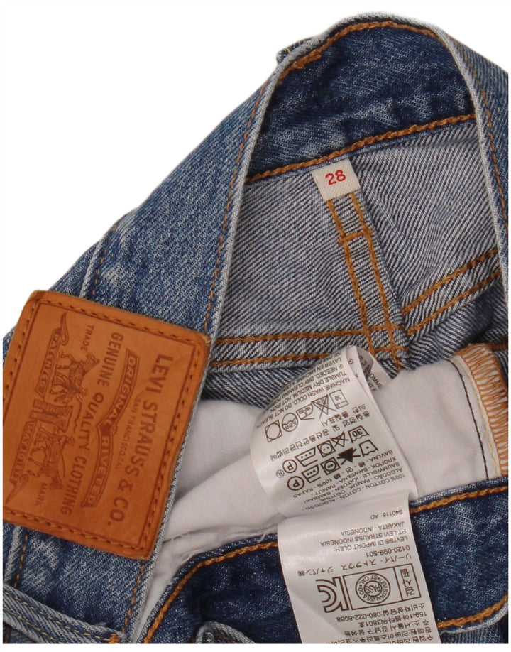 Levi's Minifalda vaquera de cintura baja para mujer W28 Algodón azul medio