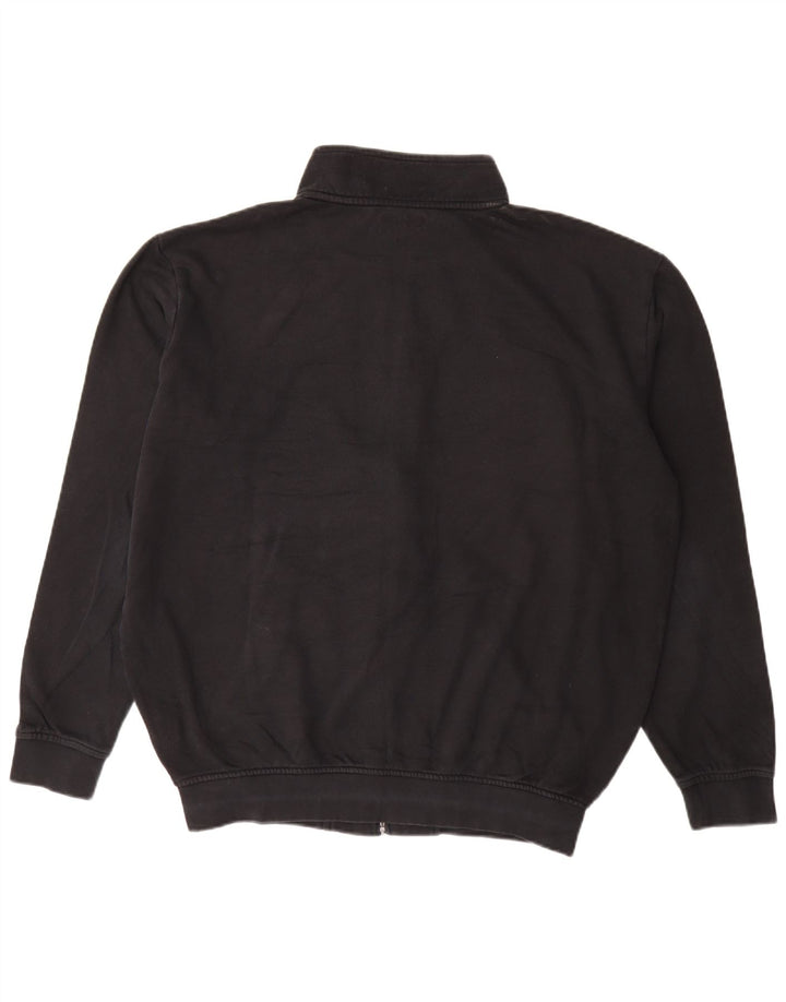 Kappa Hombre Chándal Top Chaqueta 2XL Negro Algodón