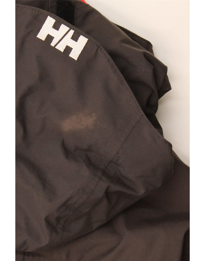 Helly Hansen Chaqueta cortavientos con capucha para hombre UK 36 Small Grey Colourblock