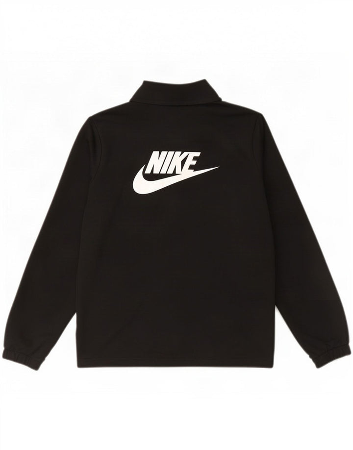 Nike Boys Graphic Chándal Top Chaqueta 12-13 años Grande Negro Poliéster