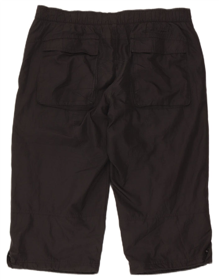 Adidas Bermudas gráficas para hombre, pantalones cortos deportivos, poliéster negro mediano