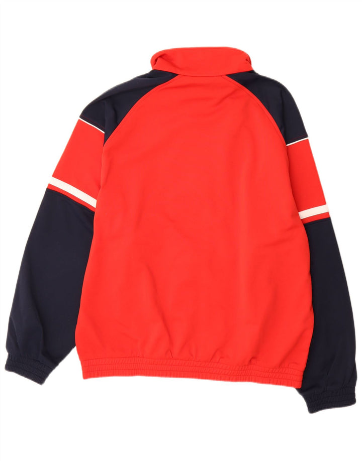 Lotto Chaqueta de chándal para hombre UK 40/42 Large Poliéster con bloques de color rojo