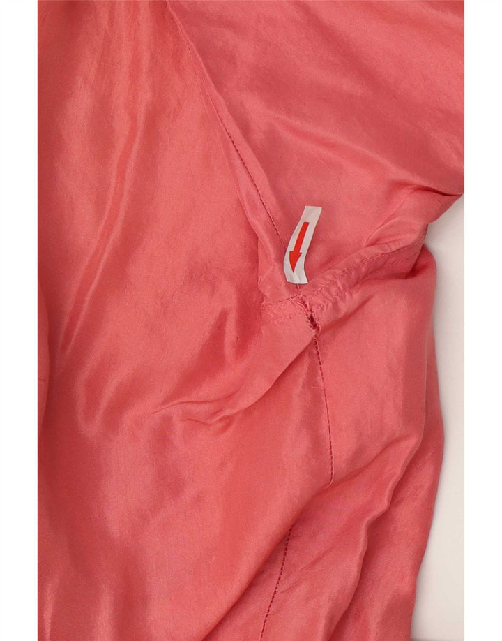 milano Camisa de manga corta para hombre Seda rosa mediana