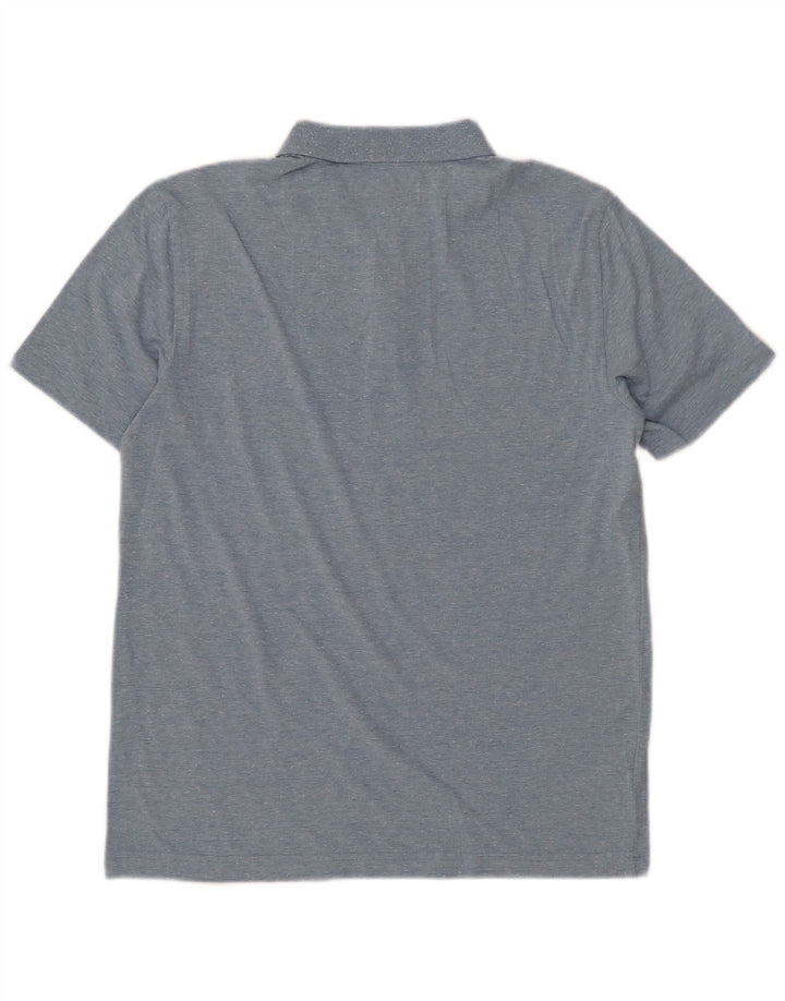 PENGUIN Polo de hombre de algodón moteado azul medio