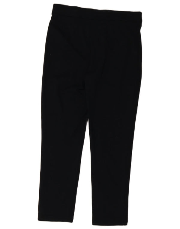 Marks & Spencer Pantalones informales ajustados para mujer UK 12 Medium W32 L26 Negro