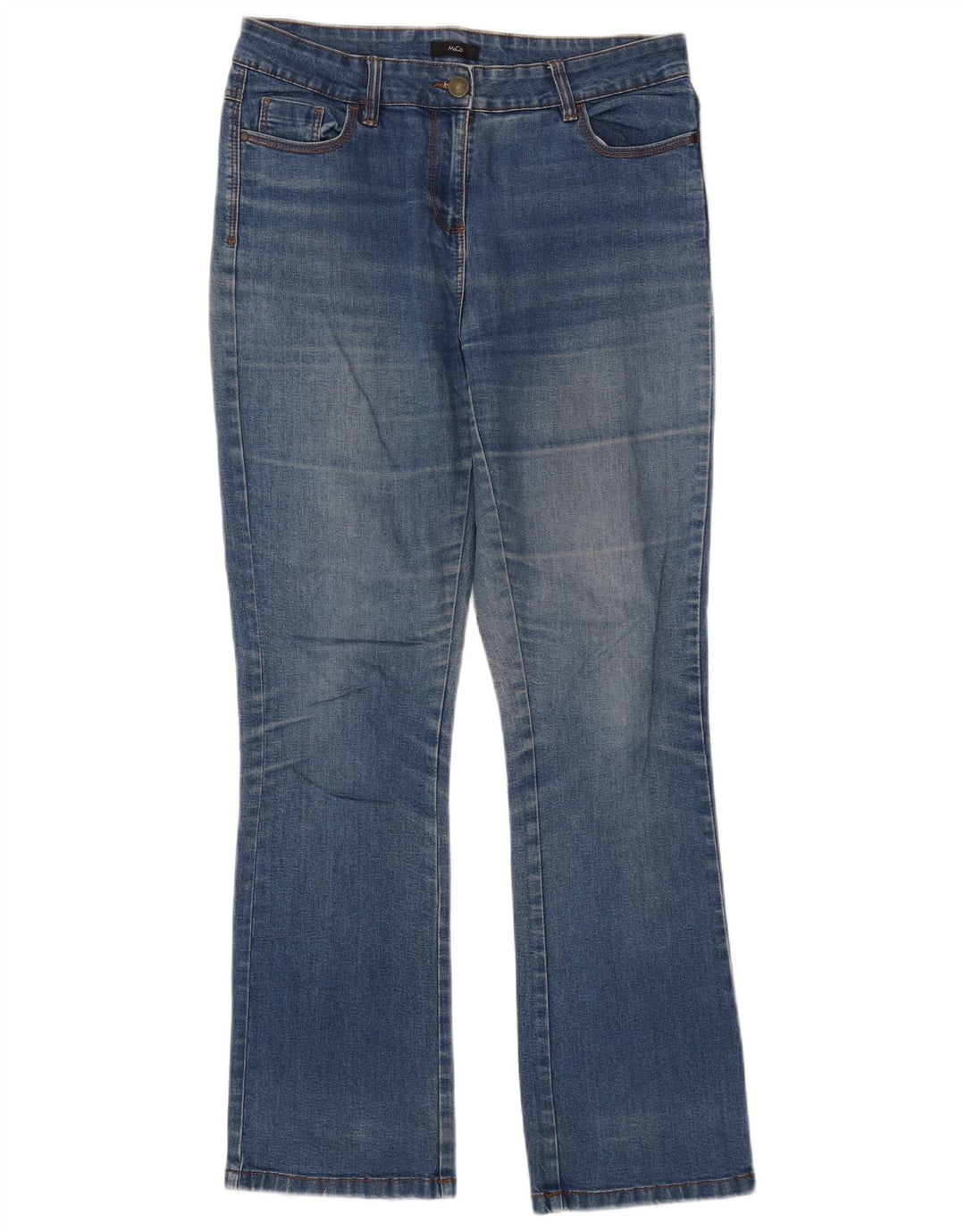 M&Co Vaqueros Bootcut para Mujer UK 10 Small W32 L31 Algodón Azul