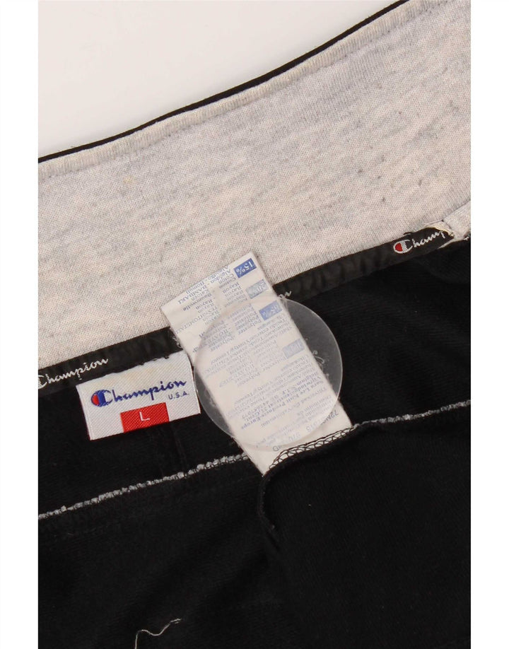 Champion Chaqueta De Chándal Con Gráfico Para Hombre, Grande, Color Negro