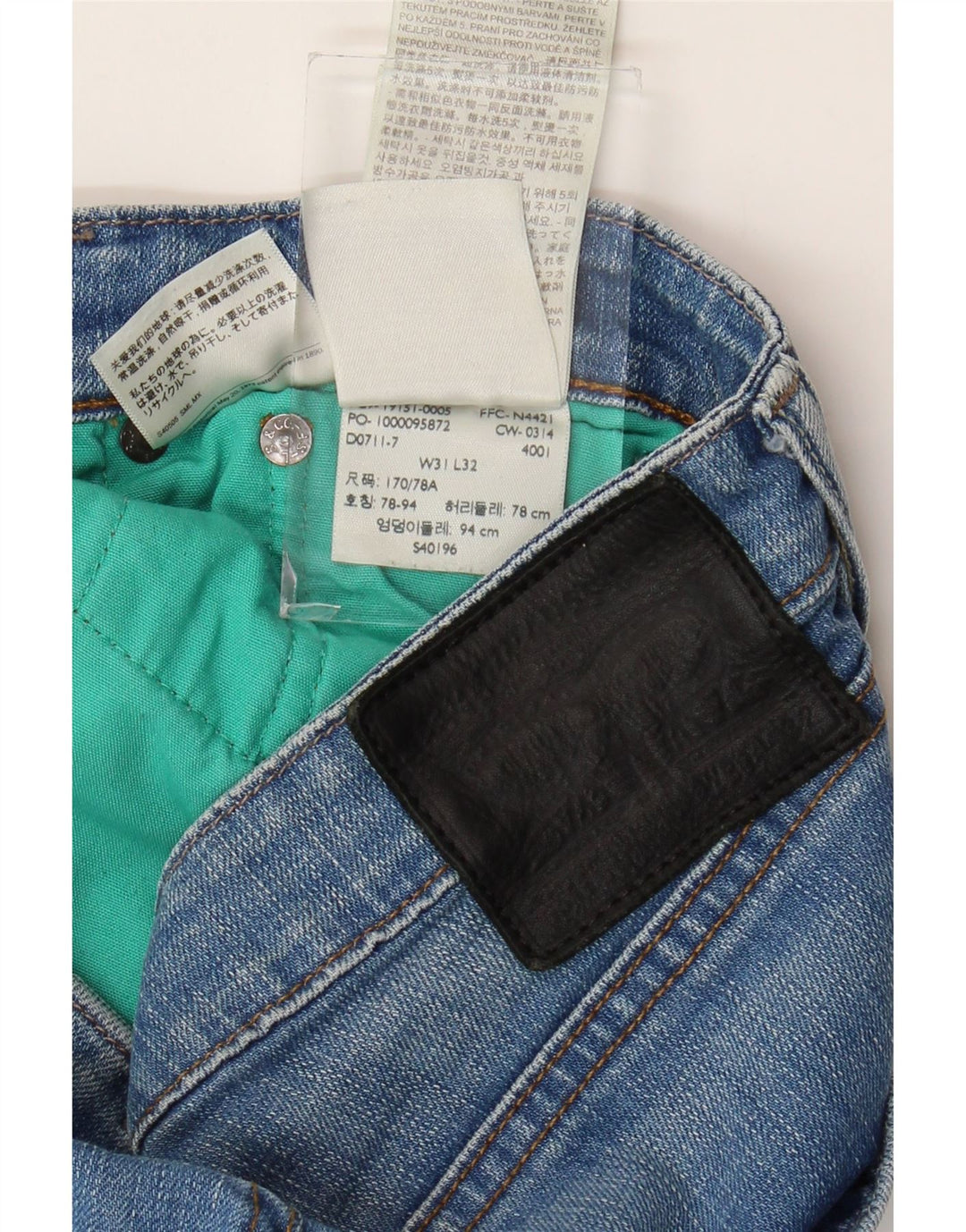 Vaqueros Levi's Hombre Slim W31 L32 Algodón Azul