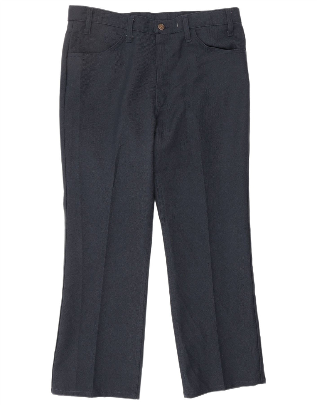 LEVI'S Pantalones casuales rectos para hombre W36 L30 Poliéster azul marino
