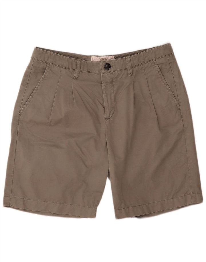 Marlboro Classics Pantalones cortos chinos pegados para mujer IT 42 Medium W34 Gris