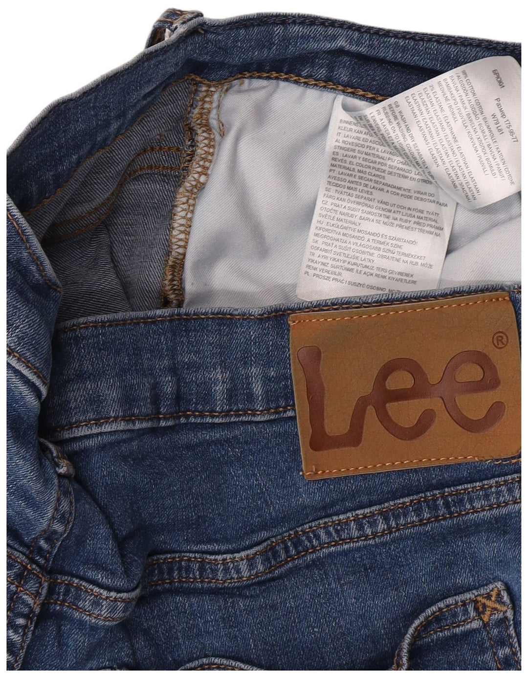 Vaqueros Lee Luke Slim para Mujer W31 L32 Algodón Azul