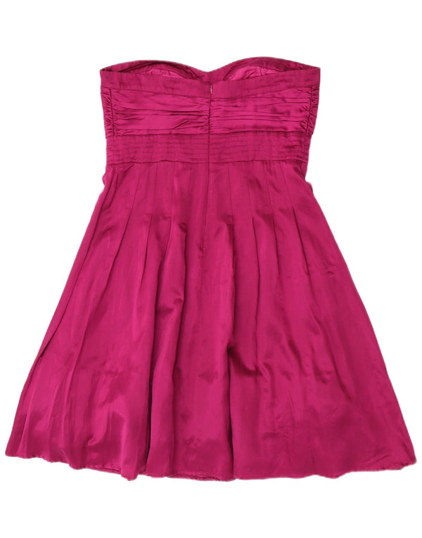 Vestido sin tirantes para mujer de Warehouse UK 46 Large Seda púrpura