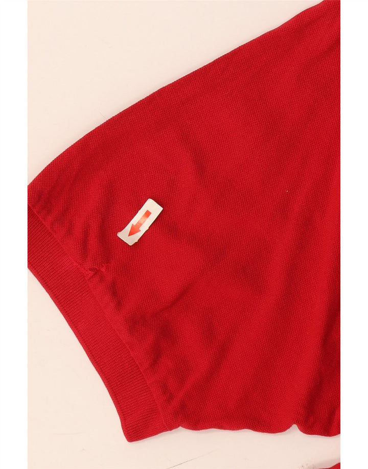 Sergio Tacchini Polo para hombre grande rojo