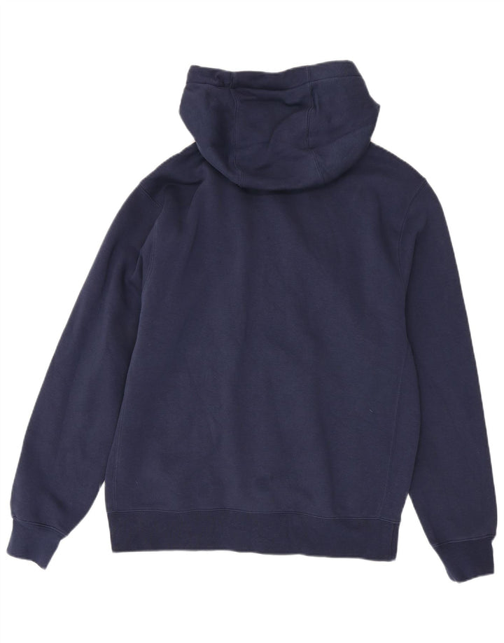 Nike - Sudadera con capucha y cremallera para hombre, algodón, color azul marino mediano