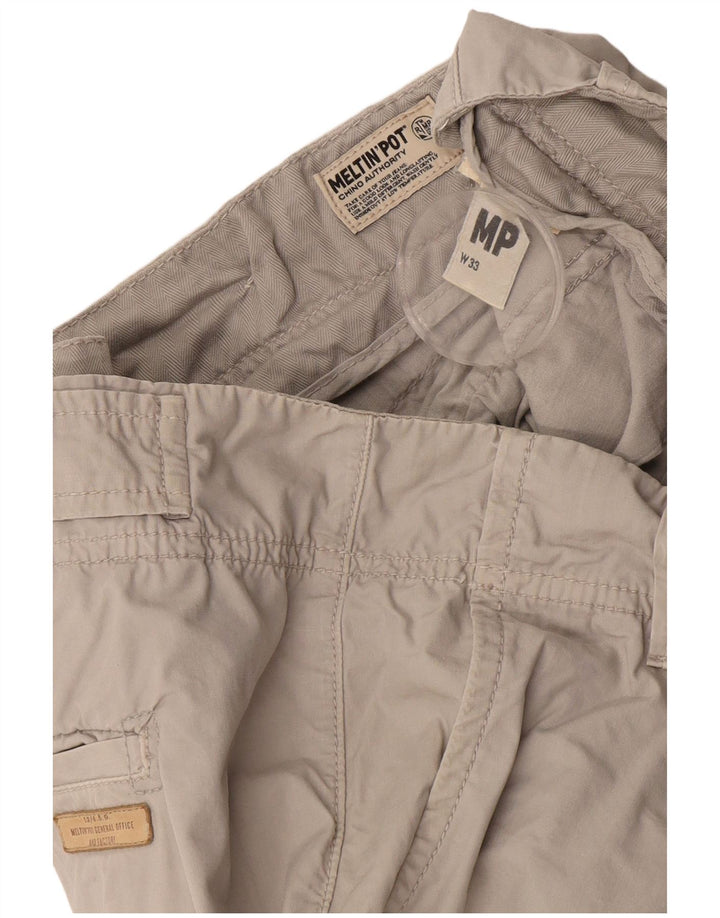 MELTIN' POT Pantalones cortos cargo para hombre W33 Beige medio