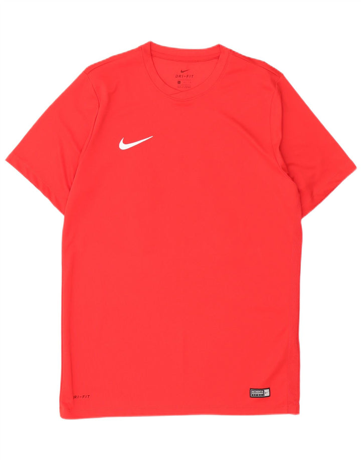 NIKE Camiseta gráfica Dri Fit para hombre Top grande poliéster rojo