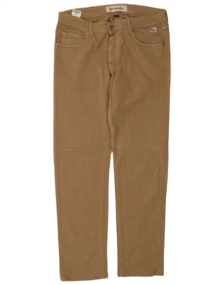 Roy Rogers Vaqueros rectos para hombre W34 L32 Algodón marrón