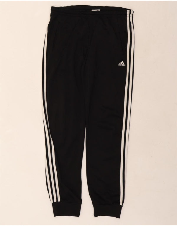 Adidas Mens Tracksuit Trousers Joggers UK 38/40 Medium  Black Polyester
