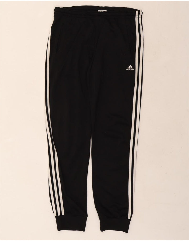 Adidas Pantalones de chándal para hombre Joggers UK 38/40 Medium Negro Poliéster