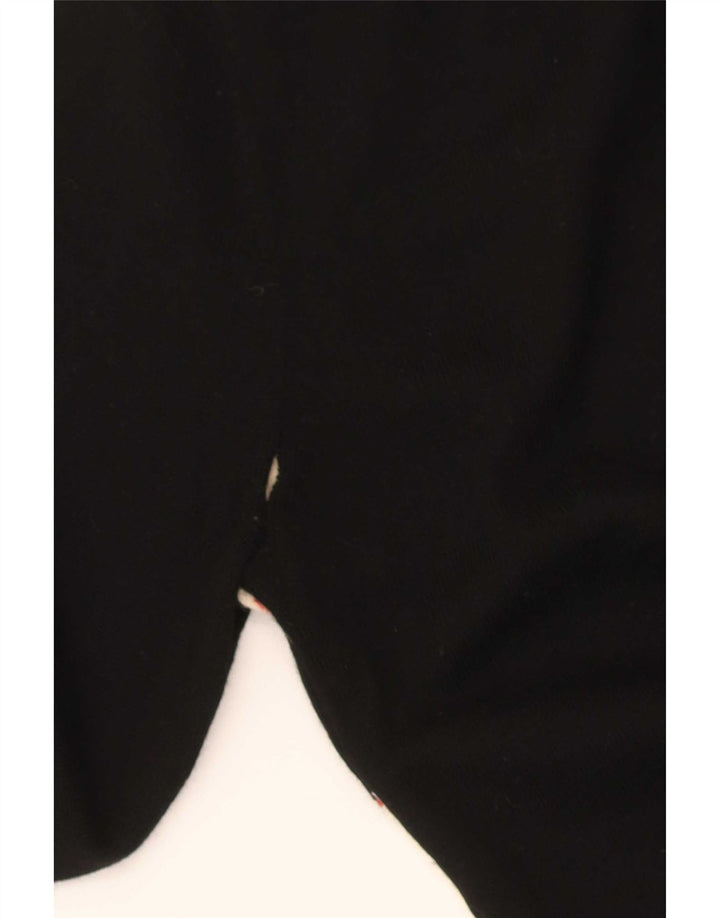 Lacoste Jersey con cuello en V para mujer Talla 40 Mediano Negro Argyle/Diamante