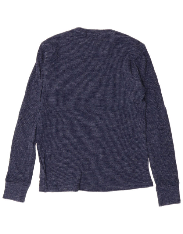 Polo Ralph Lauren Hombres Top Manga Larga Pequeño Algodón Azul Marino