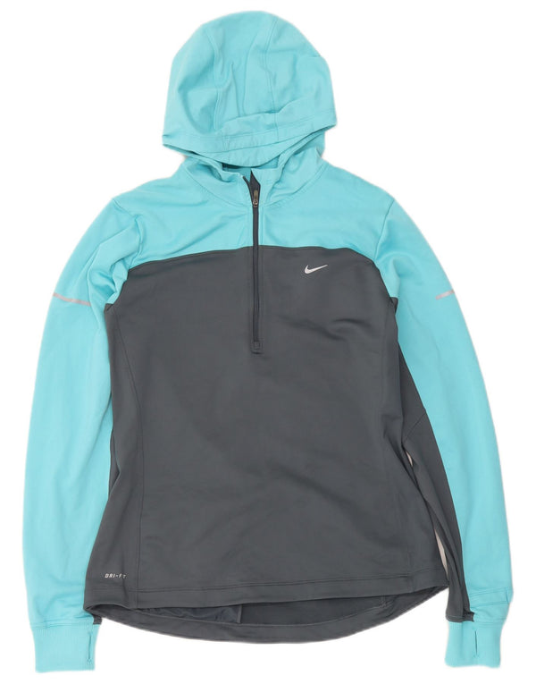 Nike Dri Fit - Chándal con capucha para mujer, talla grande, color azul