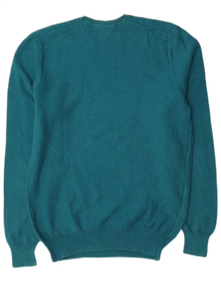 Jersey Massimo Dutti Hombre Cuello Redondo Algodón Azul Medio