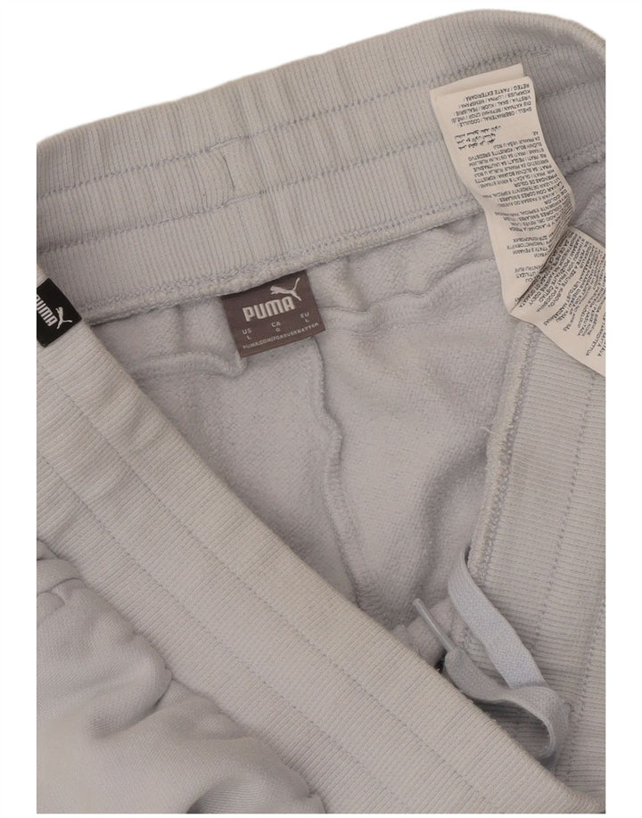 PUMA Pantalones de chándal para mujer Joggers UK 14 Large Blue Cotton