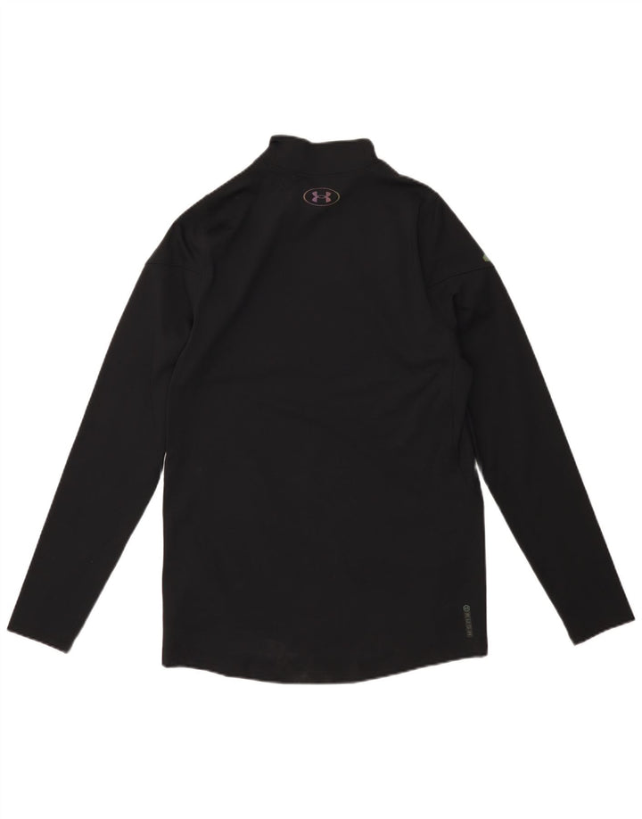 UNDER ARMOUR Camiseta Cold Gear para hombre de manga larga, poliéster negro pequeño