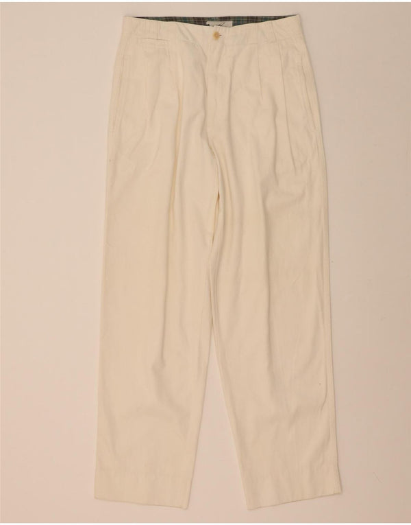 Henry Cottons Pantalón chino con pinzas para hombre IT 50 Large W34 L31 Algodón beige
