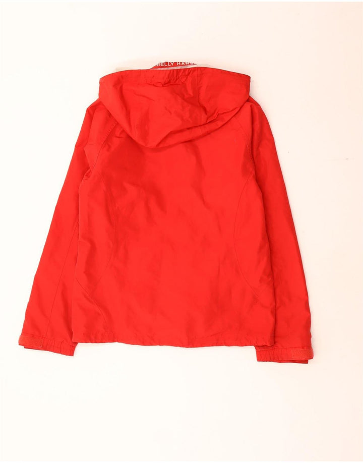 Helly Hansen Chaqueta impermeable con capucha para mujer UK 44 Poliéster rojo mediano