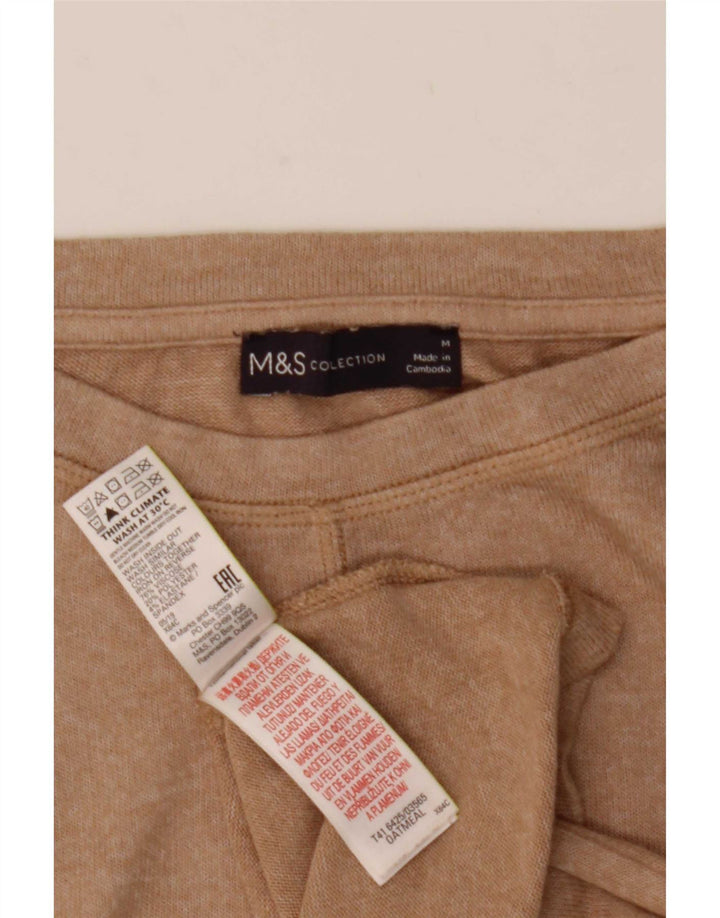 Marks & Spencer Camiseta para mujer Top UK 44 Viscosa beige mediana