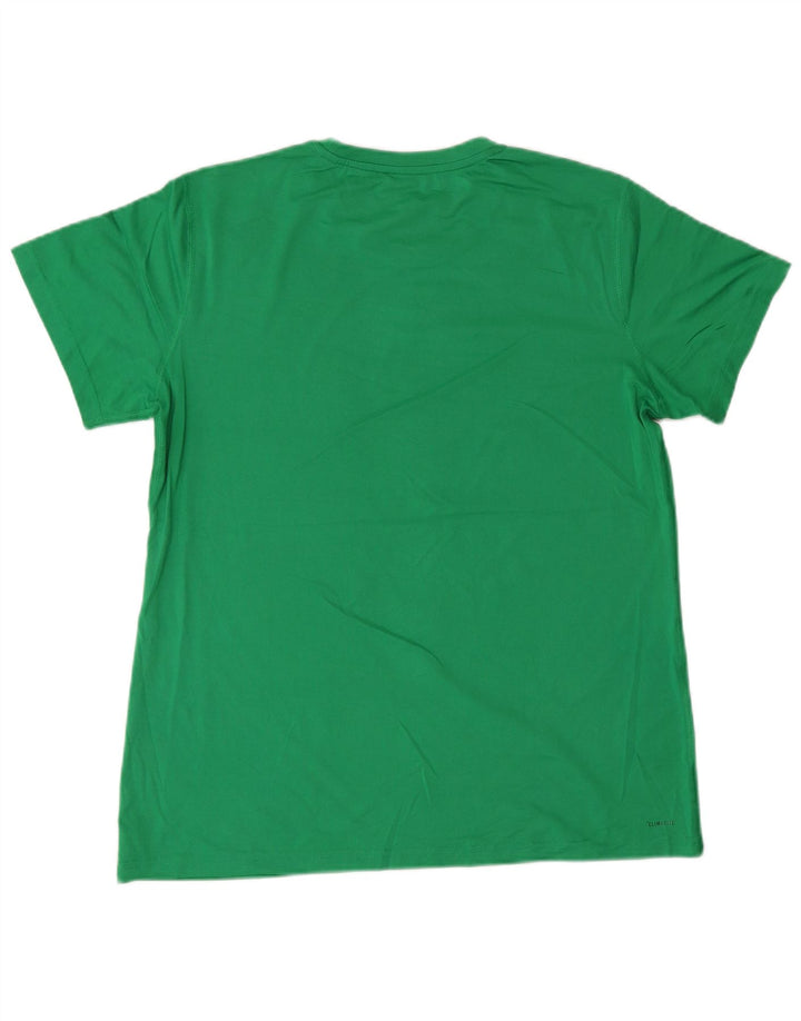 ADIDAS Camiseta Climalite para mujer Top UK 16 Grande Poliéster verde