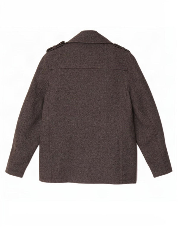 John Rocha Chaquetón para hombre UK 38 Lana gris medio