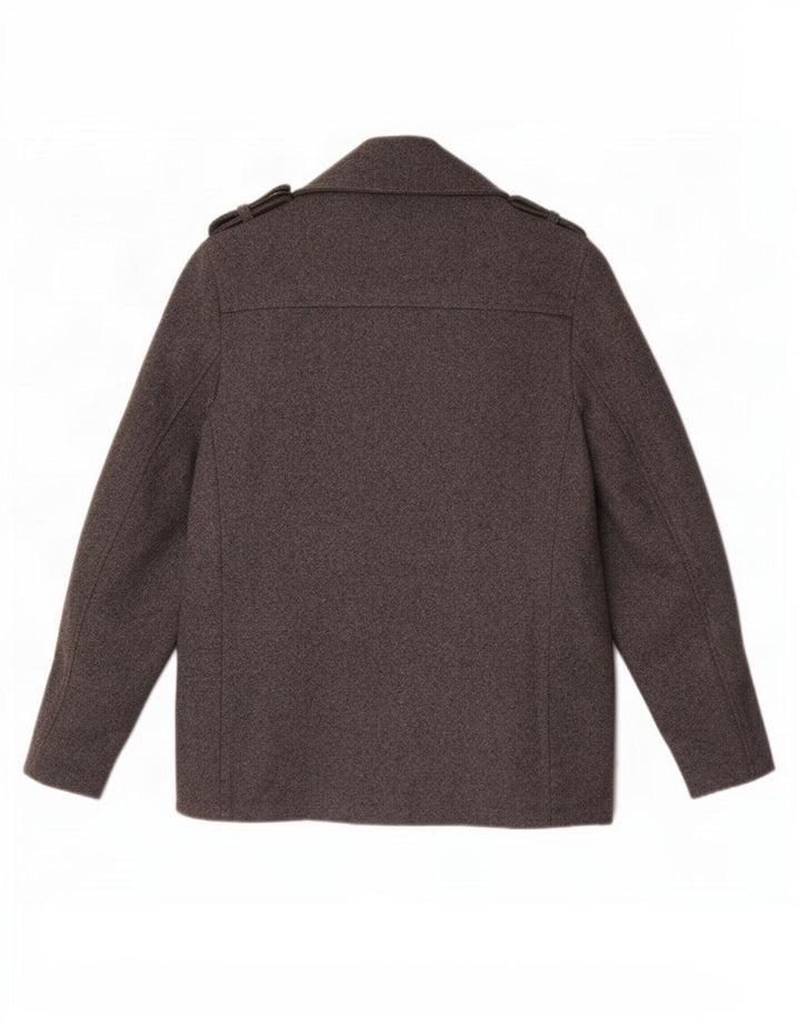 John Rocha Chaquetón para hombre UK 38 Lana gris medio