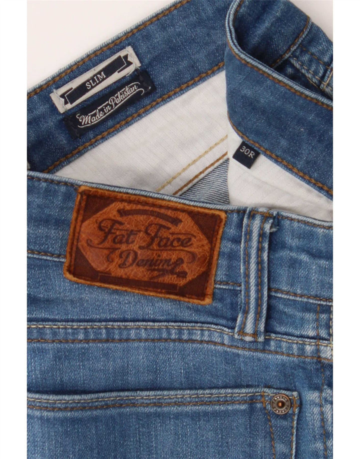 Vaqueros ajustados para hombre Fat Face W30 L31 Algodón azul
