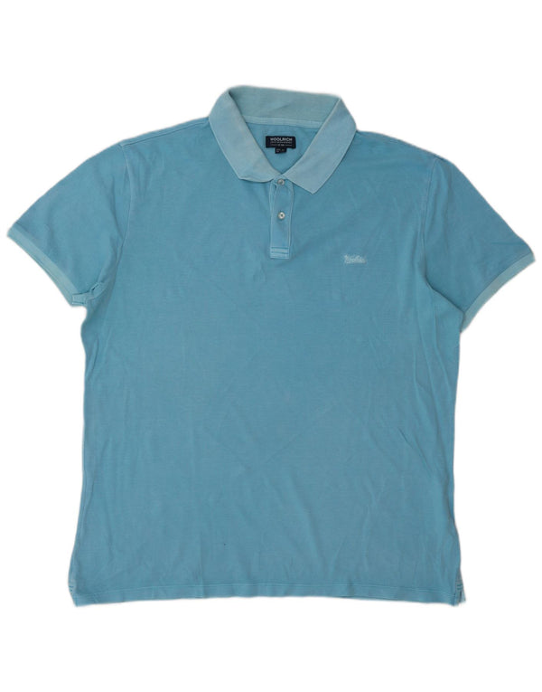 Woolrich Polo para hombre 2XL Algodón azul