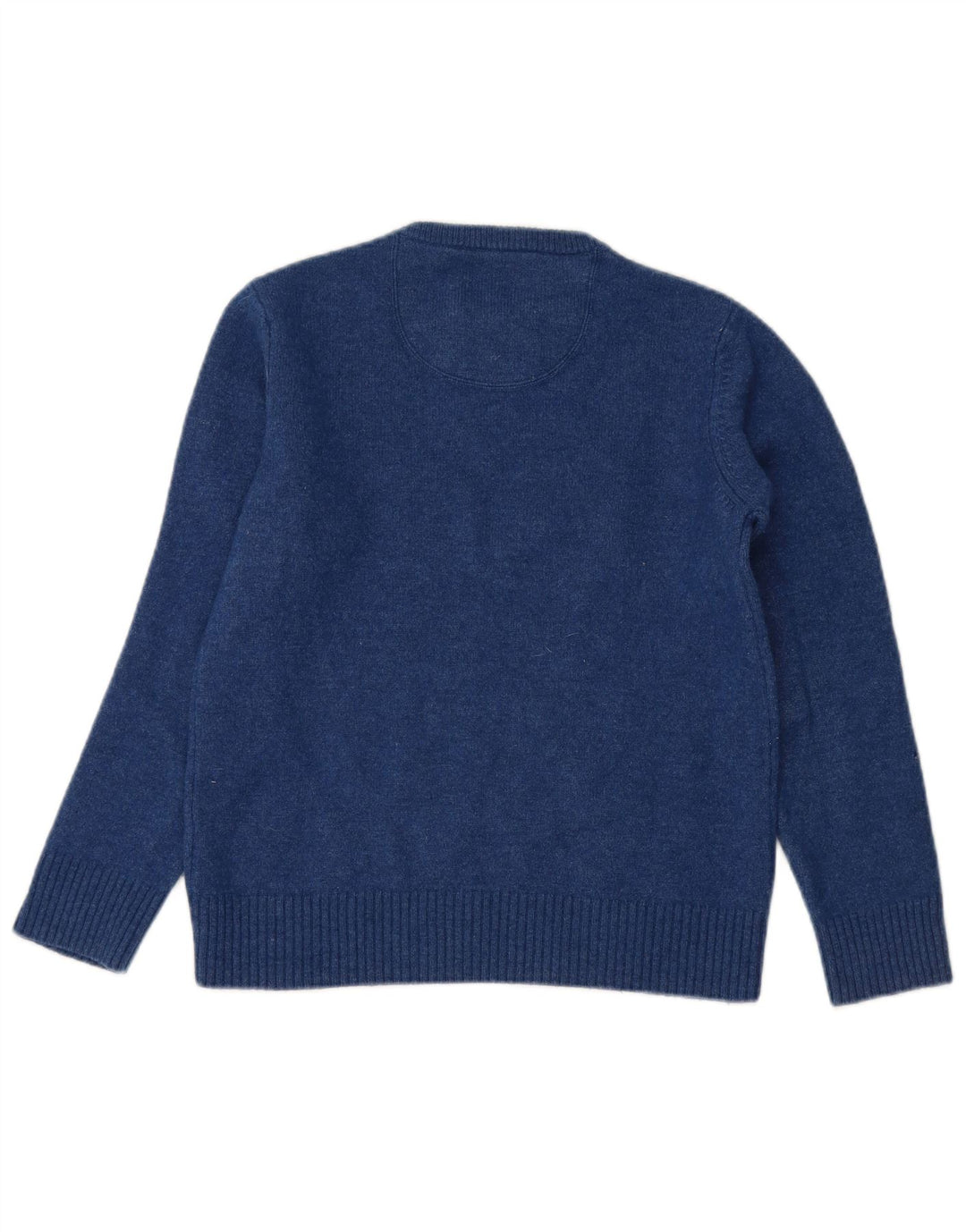 JOHN PARTRIDGE Womens Crew Neck Jumper Sweater UK 12 Medium Blue Wool