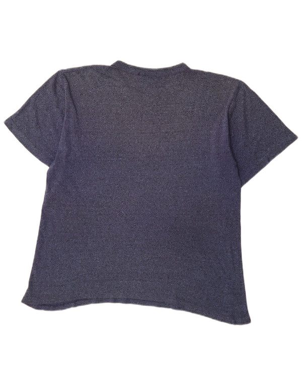 Champion Camiseta Gráfica Para Hombre Top Medium Azul Marino Algodón