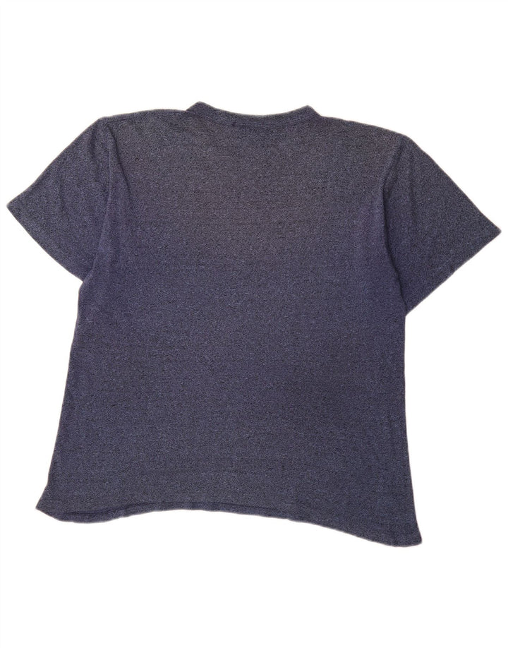 Champion Camiseta Gráfica Para Hombre Top Medium Azul Marino Algodón