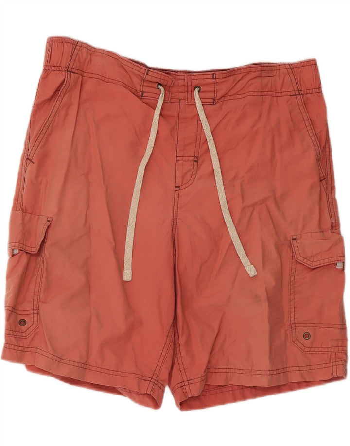 Marks & Spencer Bañador para hombre, talla grande, algodón rosa