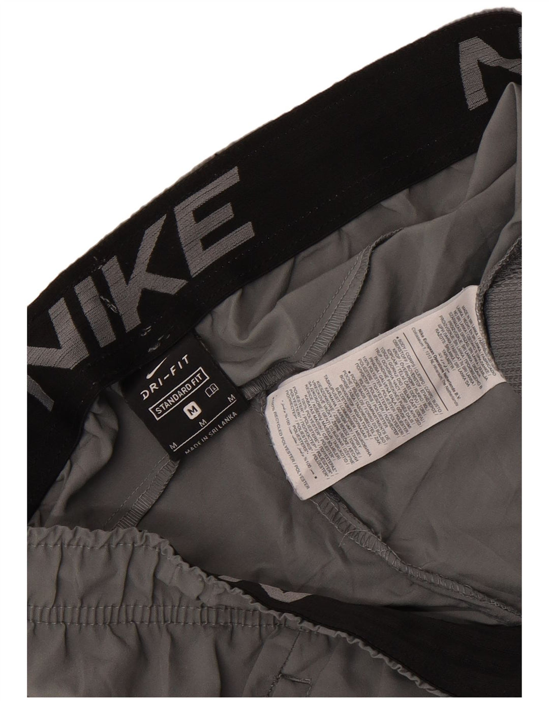 Pantalones cortos deportivos Nike Dri Fit de ajuste estándar para hombre Poliéster gris medio